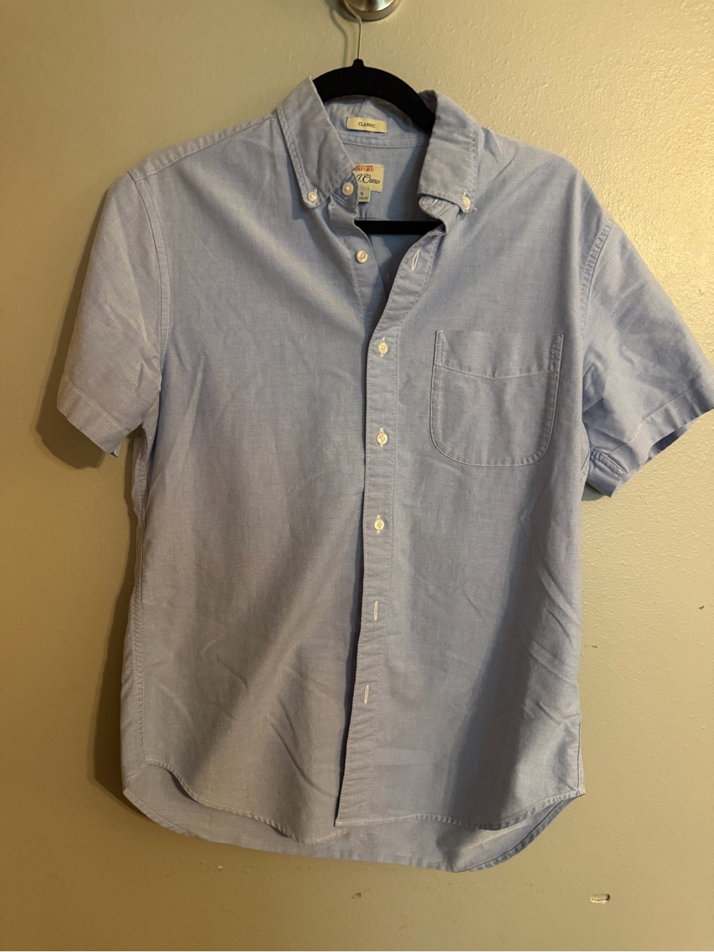 J.Crew Classic Blue Oxford Button Down Shirt Size S